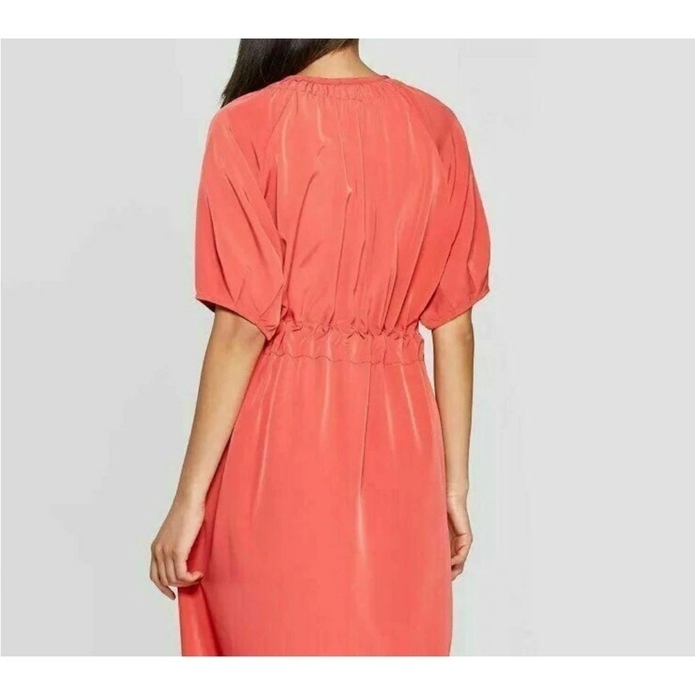 Prologue Coral Midi Dress with Dolman Sleeves - Picture 4 of 12
